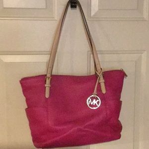 Michael Kors Raspberry Tote